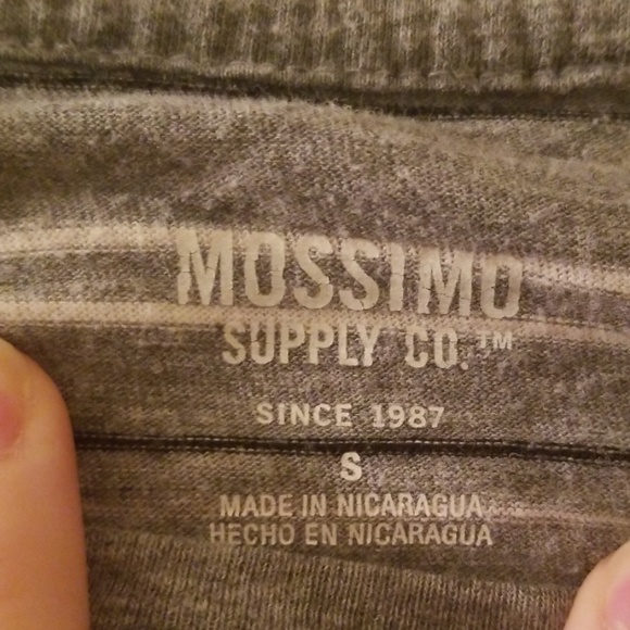 Short sleeve striped gray T-shirt - Picture 2 of 2